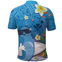 Aloha Hawaiian Monk Seal Polo Shirt Polynesian Tattoo The Ocean and Undersea Vibe LT03 - Polynesian Pride