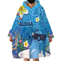 Aloha Hawaiian Monk Seal Wearable Blanket Hoodie Polynesian Tattoo The Ocean and Undersea Vibe LT03 - Polynesian Pride