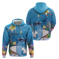 Aloha Hawaiian Monk Seal Zip Hoodie Polynesian Tattoo The Ocean and Undersea Vibe LT03 - Polynesian Pride