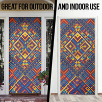 Kolose-Tuvalu Crochet Door Cover with Polynesian and Pacific Tattoos - Polynesian Pride