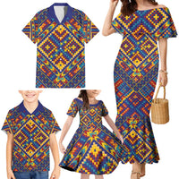 Kolose-Tuvalu Crochet Family Matching Mermaid Dress and Hawaiian Shirt with Polynesian and Pacific Tattoos LT03 - Polynesian Pride