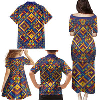 Kolose-Tuvalu Crochet Family Matching Puletasi and Hawaiian Shirt with Polynesian and Pacific Tattoos LT03 - Polynesian Pride