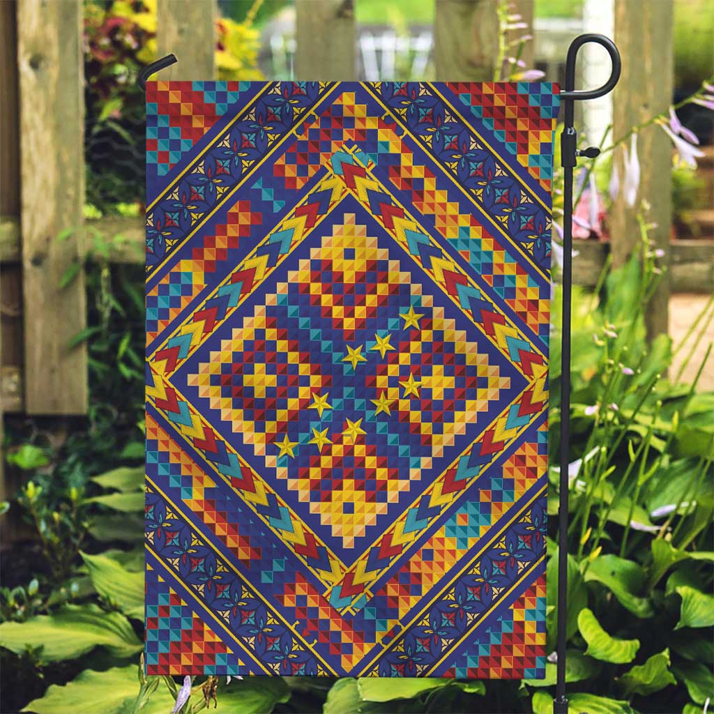 Kolose-Tuvalu Crochet Garden Flag with Polynesian and Pacific Tattoos - Polynesian Pride