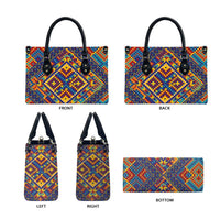 Kolose-Tuvalu Crochet Leather Bag with Polynesian and Pacific Tattoos - Polynesian Pride