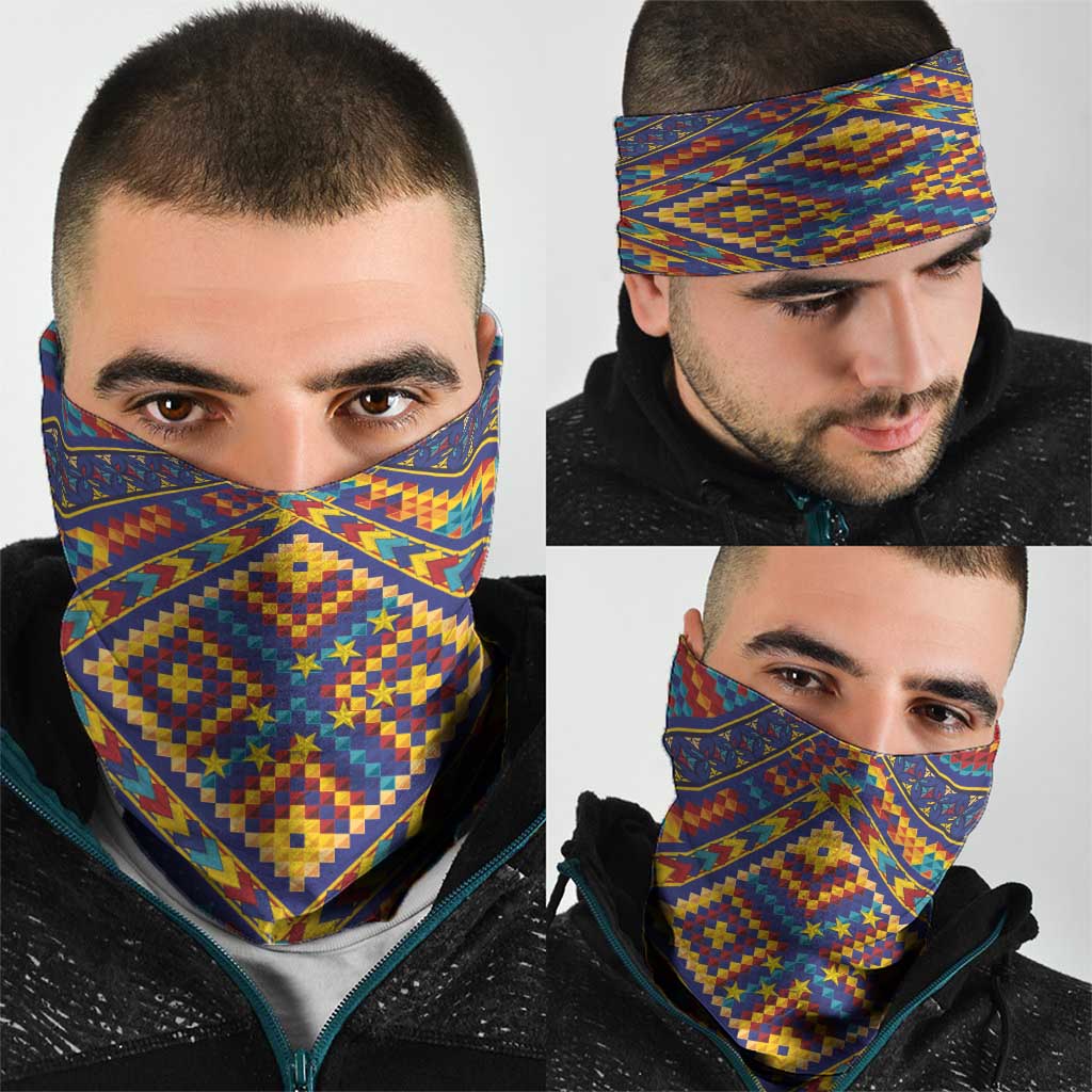 Kolose-Tuvalu Crochet Neck Gaiter with Polynesian and Pacific Tattoos LT03 - Polynesian Pride