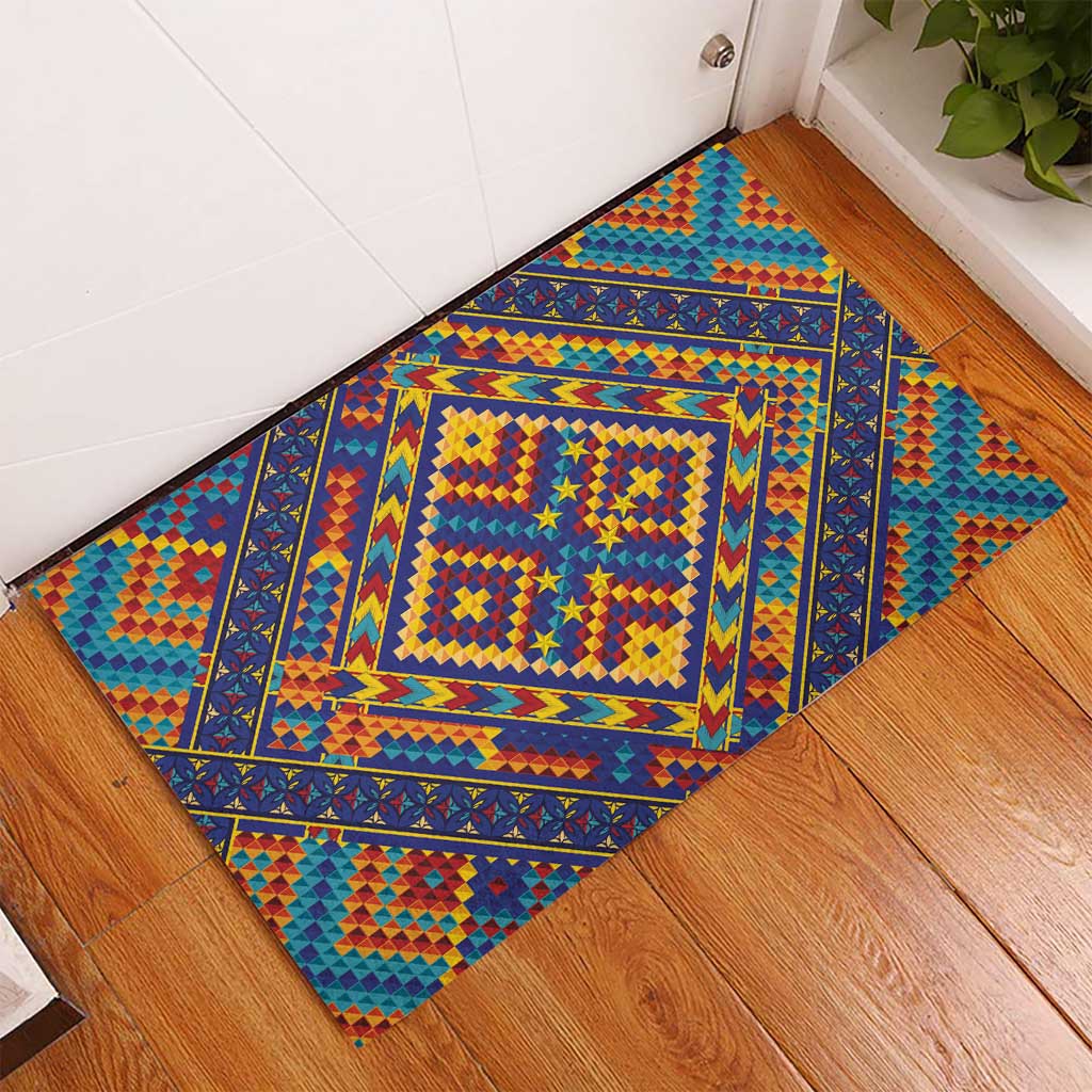 Kolose-Tuvalu Crochet Rubber Doormat with Polynesian and Pacific Tattoos LT03 - Polynesian Pride