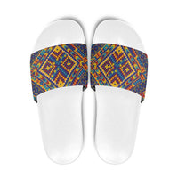 Kolose-Tuvalu Crochet Slide Sandals with Polynesian and Pacific Tattoos LT03 Navy - Polynesian Pride