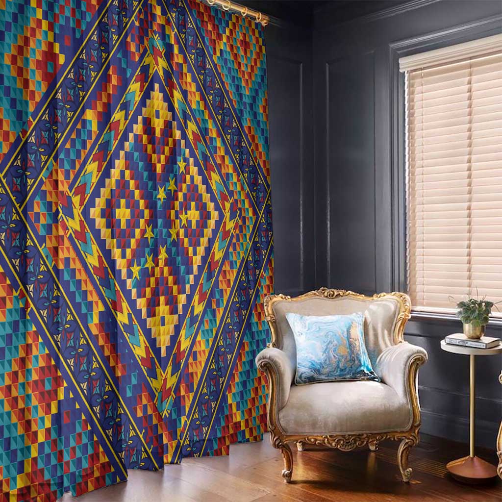 Kolose-Tuvalu Crochet Window Curtain with Polynesian and Pacific Tattoos LT03 - Polynesian Pride
