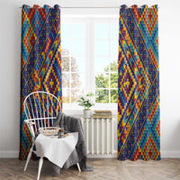 Kolose-Tuvalu Crochet Window Curtain with Polynesian and Pacific Tattoos LT03 - Polynesian Pride