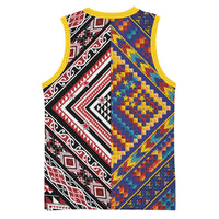 Tuvaluan and New Zealand Culture Basketball Jersey The Art of Kolose and Taniko LT03 - Polynesian Pride