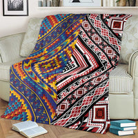 Tuvaluan and New Zealand Culture Blanket The Art of Kolose and Taniko LT03 - Polynesian Pride