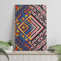 Tuvaluan and New Zealand Culture Canvas Wall Art The Art of Kolose and Taniko LT03 - Polynesian Pride
