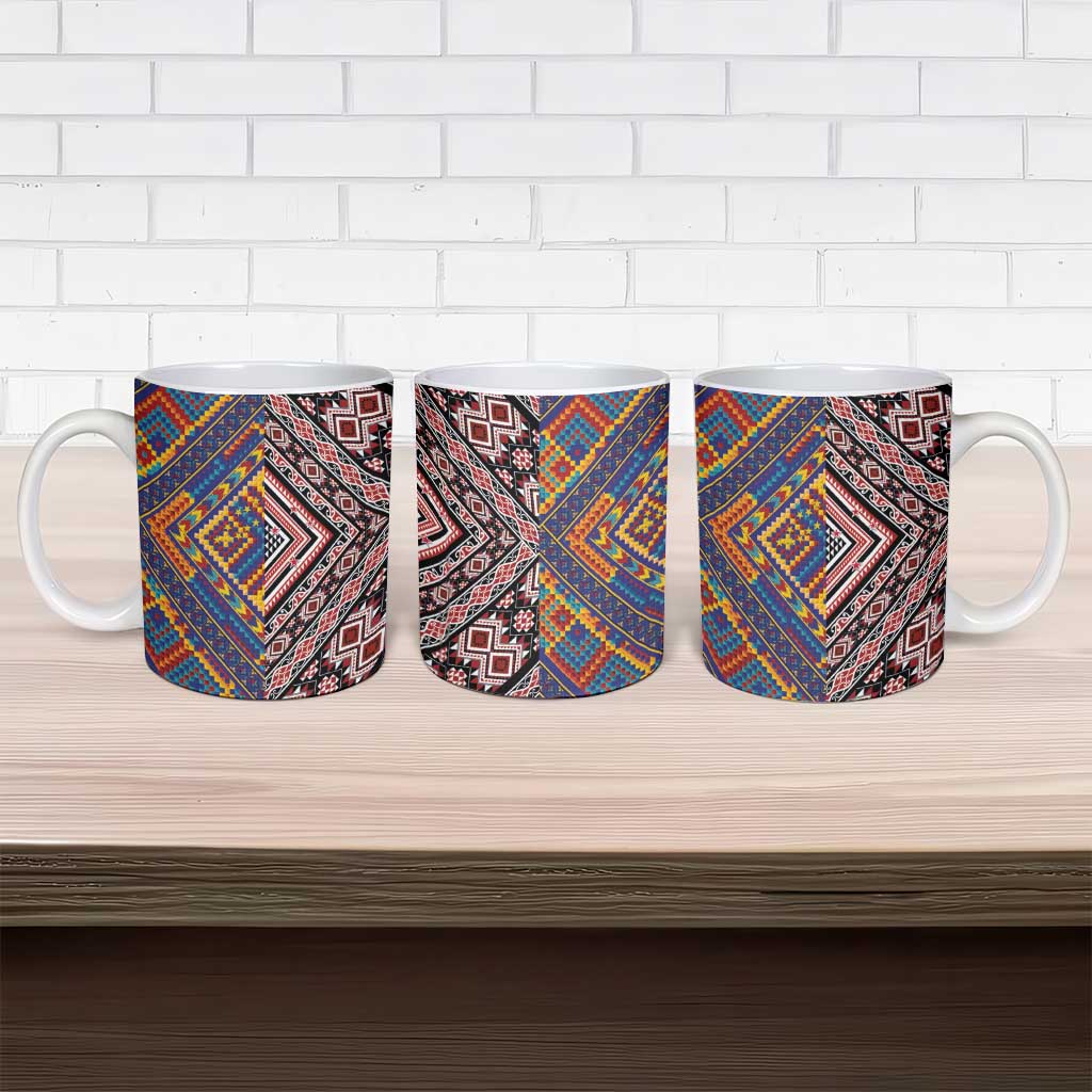 Tuvaluan and New Zealand Culture Ceramic Mug The Art of Kolose and Taniko LT03 - Polynesian Pride