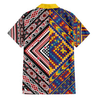 Tuvaluan and New Zealand Culture Family Matching Short Sleeve Bodycon Dress and Hawaiian Shirt The Art of Kolose and Taniko LT03 - Polynesian Pride
