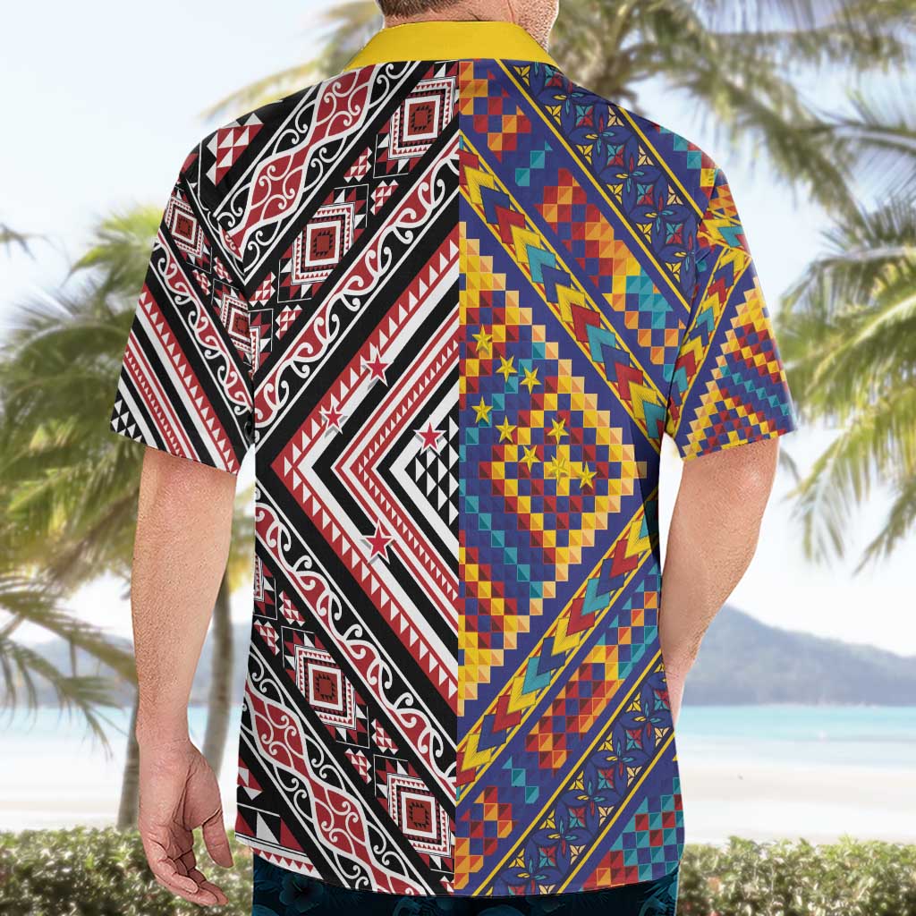Tuvaluan and New Zealand Culture Hawaiian Shirt The Art of Kolose and Taniko LT03 - Polynesian Pride