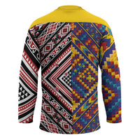 Tuvaluan and New Zealand Culture Hockey Jersey The Art of Kolose and Taniko LT03 - Polynesian Pride