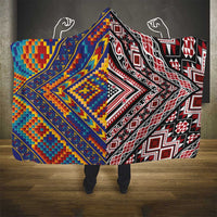 Tuvaluan and New Zealand Culture Hooded Blanket The Art of Kolose and Taniko LT03 - Polynesian Pride