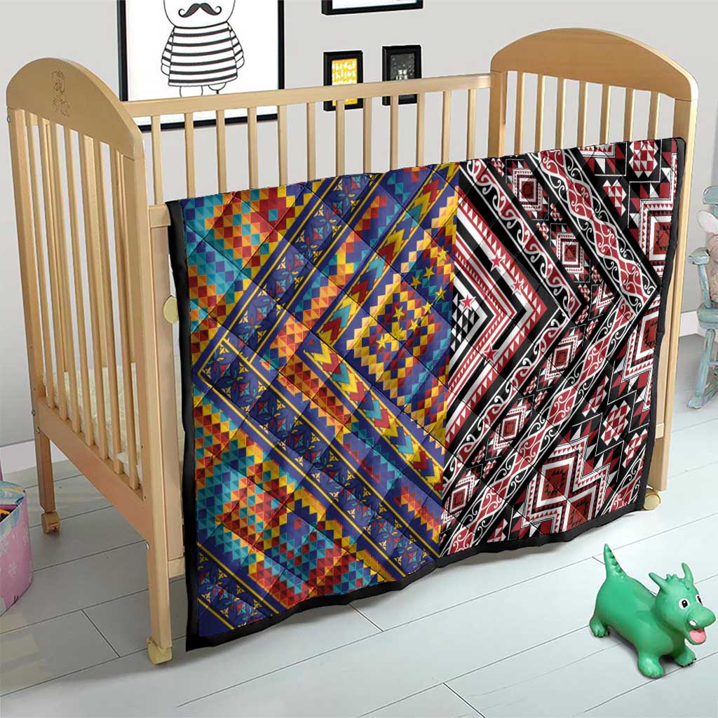 Tuvaluan and New Zealand Culture Quilt The Art of Kolose and Taniko LT03 - Polynesian Pride