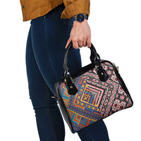 Tuvaluan and New Zealand Culture Shoulder Handbag The Art of Kolose and Taniko LT03 - Polynesian Pride