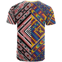 Tuvaluan and New Zealand Culture T Shirt The Art of Kolose and Taniko LT03 - Polynesian Pride
