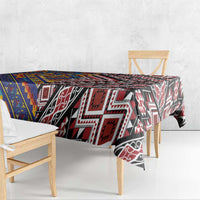 Tuvaluan and New Zealand Culture Tablecloth The Art of Kolose and Taniko LT03 - Polynesian Pride