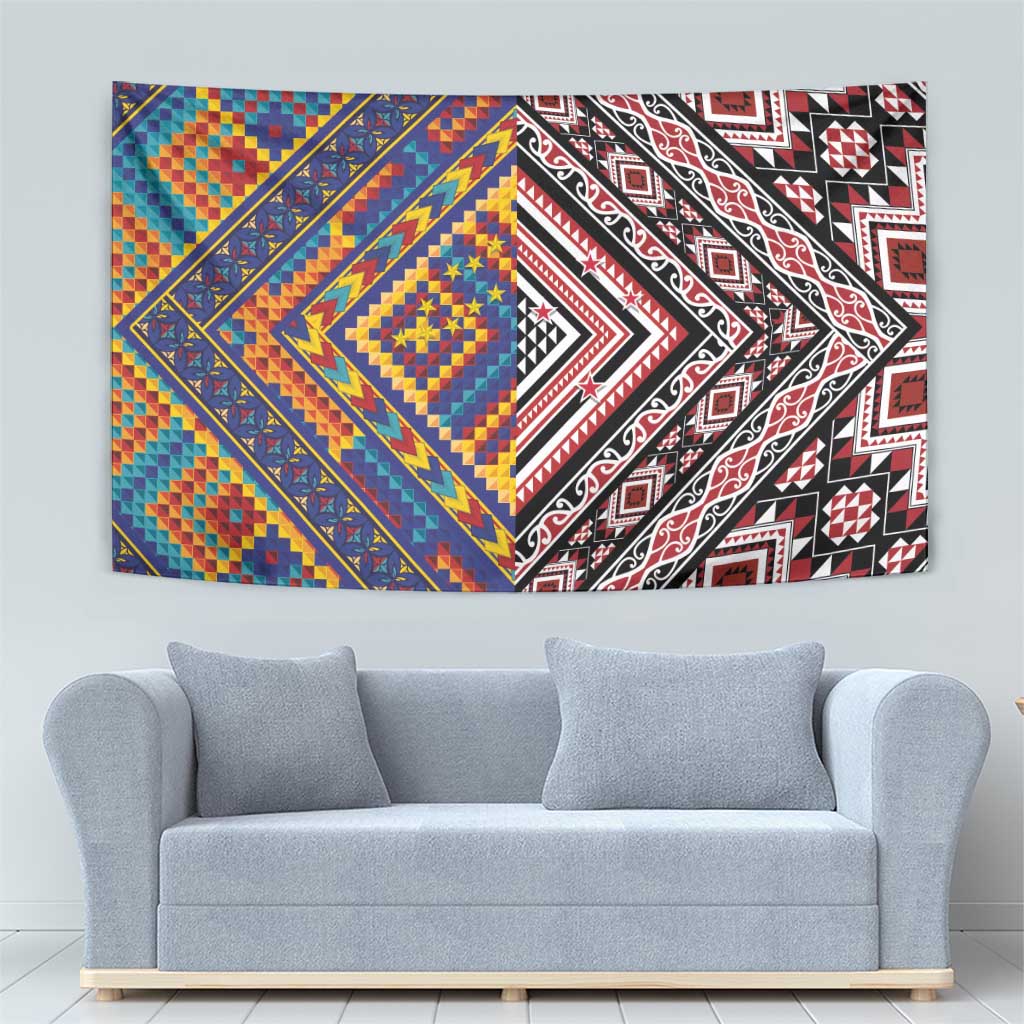 Tuvaluan and New Zealand Culture Tapestry The Art of Kolose and Taniko LT03 - Polynesian Pride