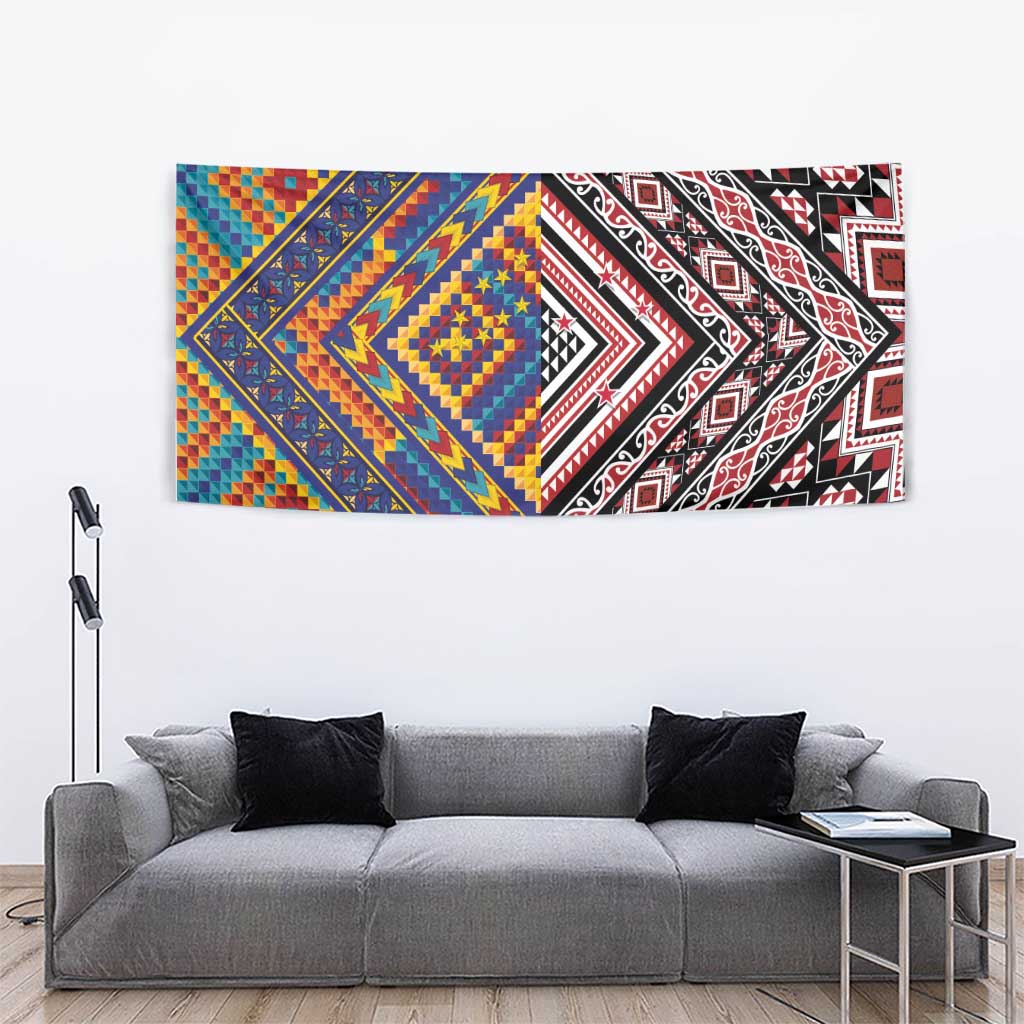 Tuvaluan and New Zealand Culture Tapestry The Art of Kolose and Taniko LT03 - Polynesian Pride