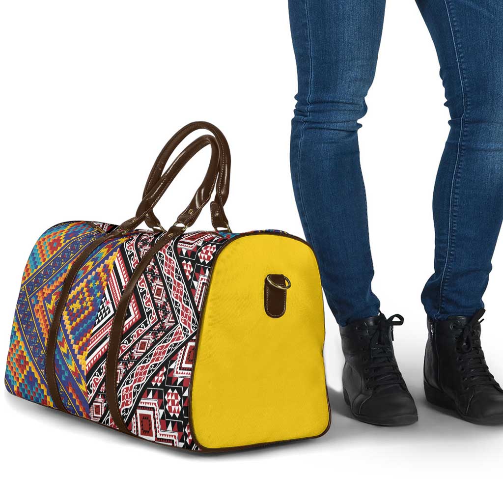 Tuvaluan and New Zealand Culture Travel Bag The Art of Kolose and Taniko LT03 - Polynesian Pride