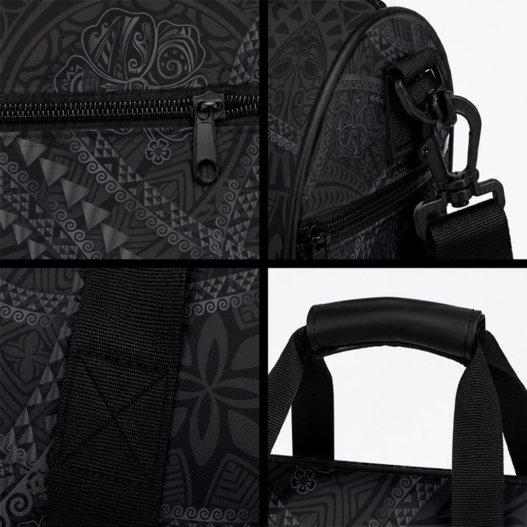 Hawaiian Kakau Art and Hibiscus Tattoo Duffle Bag