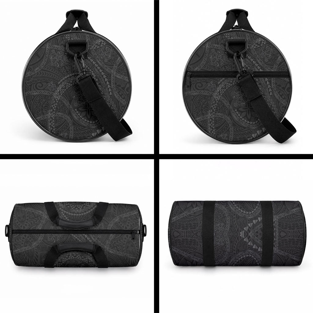 Hawaiian Kakau Art and Hibiscus Tattoo Duffle Bag