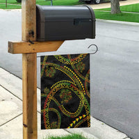 Hawaiian Kakau Art and Hisbiscus Tattoo Garden Flag Tribal Pattern-Reggae Style - Polynesian Pride