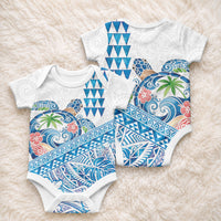 Hawaiian Abstract Sea Turtle Baby Onesie