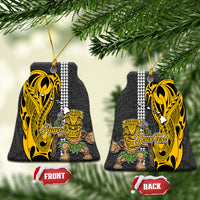 Custom Hawaii Hawaii Island Ceramic Ornament Hawaiian Warrior and Kakau Symbols Abstract Tattoo LT03 - Polynesian Pride