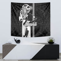 Hawaii Island Tapestry Hawaiian King and Kakau Symbols Abstract Shoulder Tattoo LT03 - Polynesian Pride