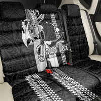 Custom Hawaii Island Back Car Seat Cover Hawaiian King and Kakau Symbols Abstract Shoulder Tattoo LT03 - Polynesian Pride