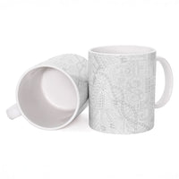 Samoan Traditional Tattoo 685 Ceramic Mug Tribal Tatau DNA All-White LT03 - Polynesian Pride