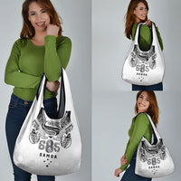 Super Samoa 685 Tribal Tattoo Grocery Bag Siapo Pattern White Edition LT03 - Polynesian Pride