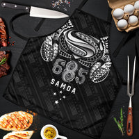 Super Samoa 685 Tribal Tattoo Apron Samoan Ornament Pattern Black Edition LT03 Black - Polynesian Pride