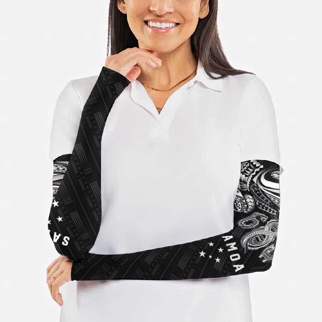 Super Samoa 685 Tribal Tattoo Arm Sleeves Samoan Ornament Pattern Black Edition LT03 - Polynesian Pride