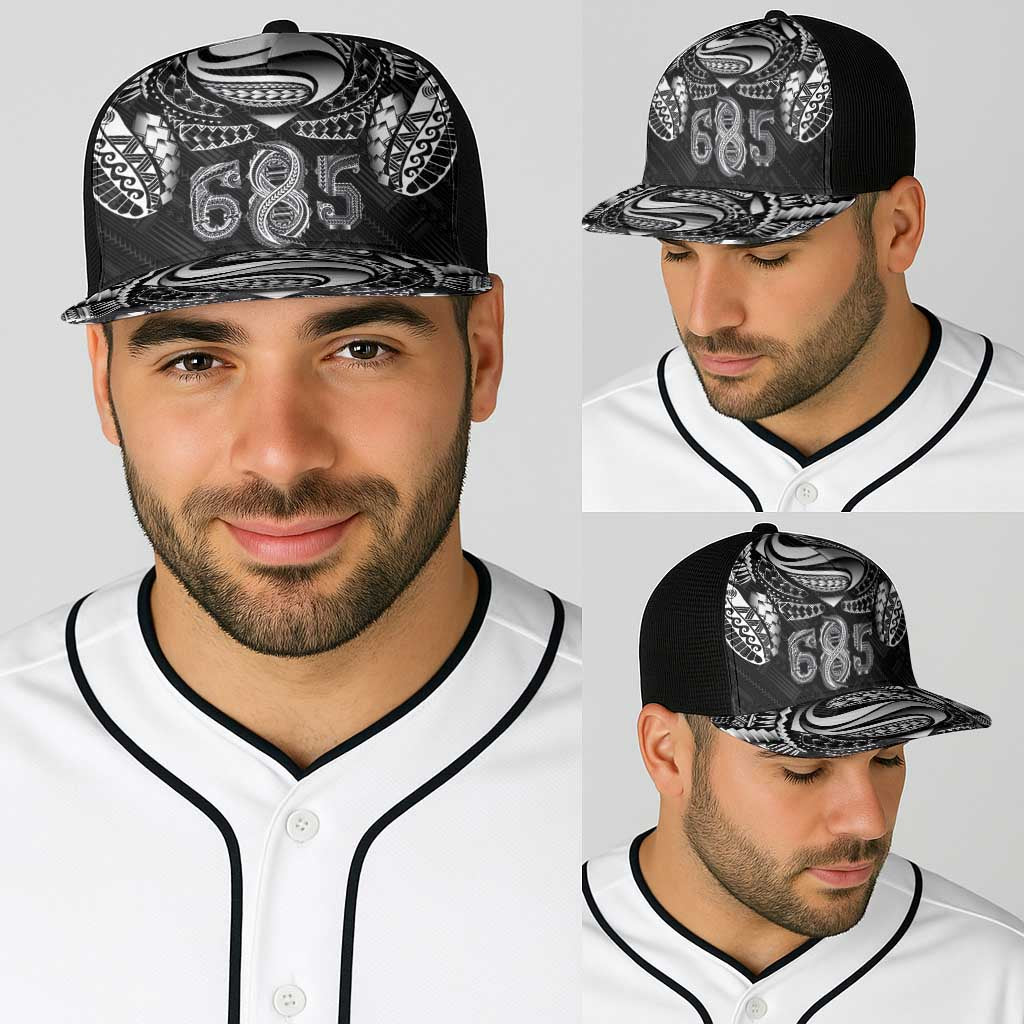 Super Samoa 685 Tribal Tattoo Baseball Net Cap Samoan Ornament Pattern Black Edition LT03 - Polynesian Pride