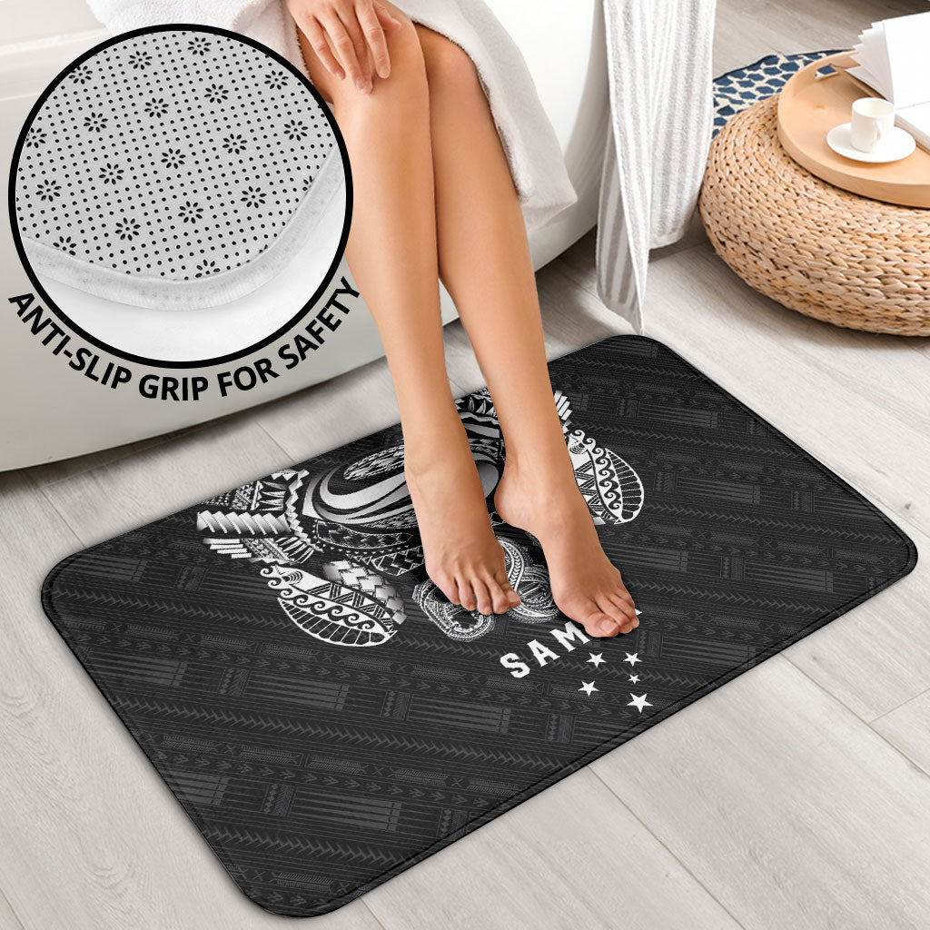 Super Samoa 685 Tribal Tattoo Bathroom Set Samoan Ornament Pattern Black Edition LT03 - Polynesian Pride