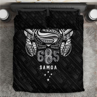 Super Samoa 685 Tribal Tattoo Bedding Set Samoan Ornament Pattern Black Edition LT03 Black - Polynesian Pride
