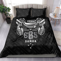 Super Samoa 685 Tribal Tattoo Bedding Set Samoan Ornament Pattern Black Edition LT03 - Polynesian Pride