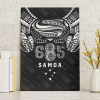 Super Samoa 685 Tribal Tattoo Canvas Wall Art Samoan Ornament Pattern Black Edition LT03 Without Frame Black - Polynesian Pride