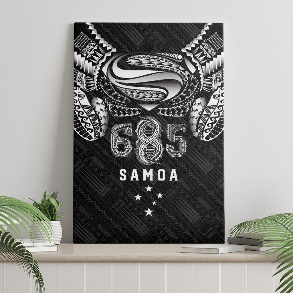 Super Samoa 685 Tribal Tattoo Canvas Wall Art Samoan Ornament Pattern Black Edition LT03 - Polynesian Pride