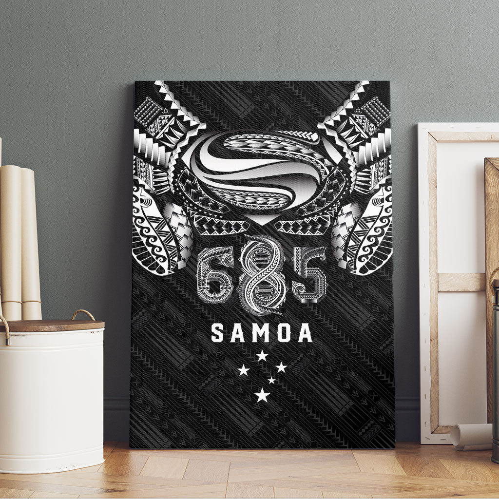Super Samoa 685 Tribal Tattoo Canvas Wall Art Samoan Ornament Pattern Black Edition LT03 - Polynesian Pride