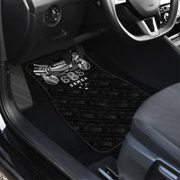 Super Samoa 685 Tribal Tattoo Car Mats Samoan Ornament Pattern Black Edition LT03 - Polynesian Pride