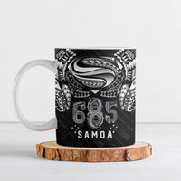 Super Samoa 685 Tribal Tattoo Ceramic Mug Samoan Ornament Pattern Black Edition LT03 Black - Polynesian Pride