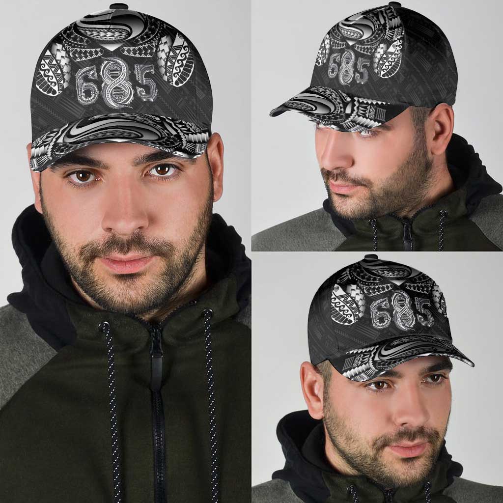 Super Samoa 685 Tribal Tattoo Classic Cap Samoan Ornament Pattern Black Edition LT03 - Polynesian Pride