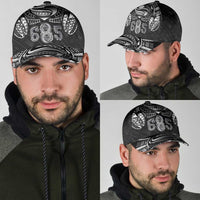 Super Samoa 685 Tribal Tattoo Classic Cap Samoan Ornament Pattern Black Edition LT03 - Polynesian Pride